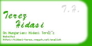 terez hidasi business card